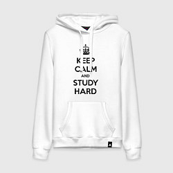 Женская толстовка-худи Keep Calm & Study Hard