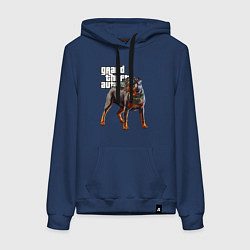 Женская толстовка-худи ЧОП - ротвейлер из GTA 5