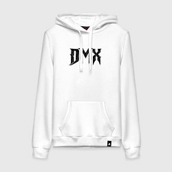 Толстовка-худи хлопковая женская DMX Logo Z, цвет: белый