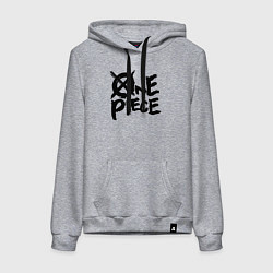 Женская толстовка-худи One Piece Большой куш лого