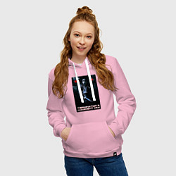 Толстовка-худи хлопковая женская Terminator JD, цвет: светло-розовый — фото 2