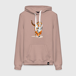 Женская толстовка-худи Властный хозяин джунглей