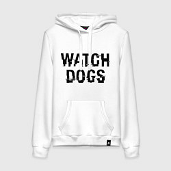 Толстовка-худи хлопковая женская Watch Dogs, цвет: белый