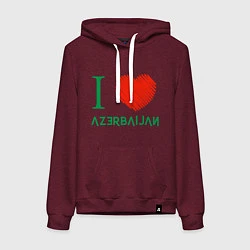 Женская толстовка-худи Love Azerbaijan