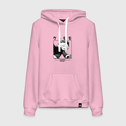 Толстовка-худи хлопковая женская Кли Klee, Genshin Impact, цвет: светло-розовый