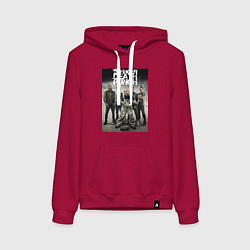 Толстовка-худи хлопковая женская Five Finger Death Punch!, цвет: маджента
