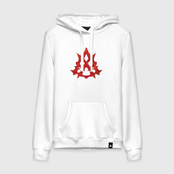 Толстовка-худи хлопковая женская Gunner lost ark, цвет: белый