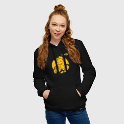 Толстовка-худи хлопковая женская FALLOUT, цвет: черный — фото 2