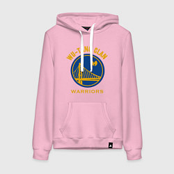 Толстовка-худи хлопковая женская Wu - Warriors, цвет: светло-розовый