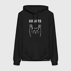 Женская толстовка-худи The Killers рок кот