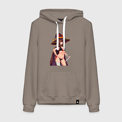 Женская толстовка-худи Мегумин с жезлом - Коносуба