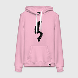 Женская толстовка-худи Силуэт Майкла Джексона - Minimalism