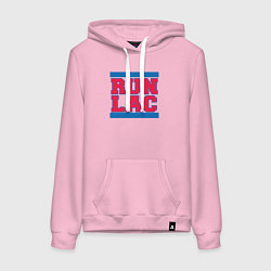 Толстовка-худи хлопковая женская Run Clippers, цвет: светло-розовый