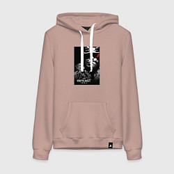 Толстовка-худи хлопковая женская The Outlast Trials Лиланд Койл, цвет: пыльно-розовый