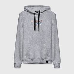 Толстовка-худи хлопковая женская Персонажи Honkai Star Rail, цвет: меланж