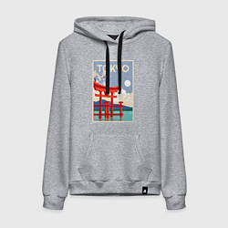 Женская толстовка-худи Tokyo - japan