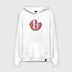 Женская толстовка-худи Гомер пончик