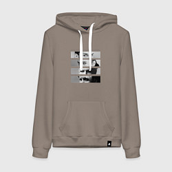 Толстовка-худи хлопковая женская Depeche Mode - Your World In My Eyes, цвет: утренний латте