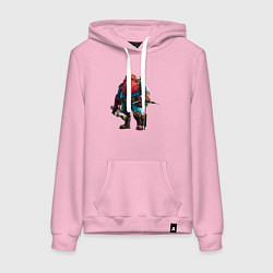 Толстовка-худи хлопковая женская Deep Rock Galactic, цвет: светло-розовый