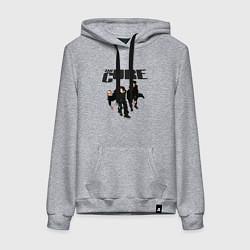 Толстовка-худи хлопковая женская The Cure - A Band from UK, цвет: меланж