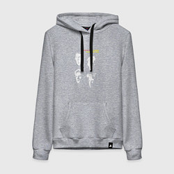 Толстовка-худи хлопковая женская Depeche Mode - Black celebration tour, цвет: меланж