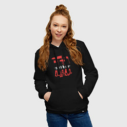 Толстовка-худи хлопковая женская Depeche Mode - Spirit tour merch, цвет: черный — фото 2