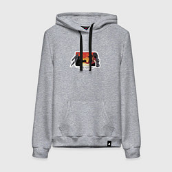 Толстовка-худи хлопковая женская Титан Спикермен с титаном Камераменом, цвет: меланж
