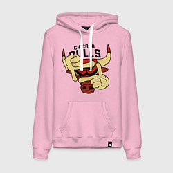 Женская толстовка-худи Bulls logo with hands