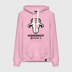 Толстовка-худи хлопковая женская Juggernaut Dota 2, цвет: светло-розовый
