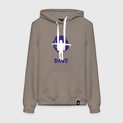 Толстовка-худи хлопковая женская Dave Gahan - Devotional, цвет: утренний латте