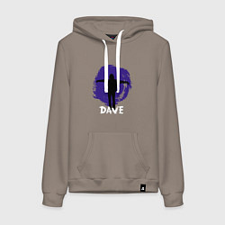 Толстовка-худи хлопковая женская Depeche Mode - Dave in devotional tour, цвет: утренний латте