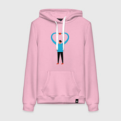 Женская толстовка-худи Сердечко в руках