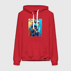 Женская толстовка-худи Counter Strike and Minecraft - collaboration