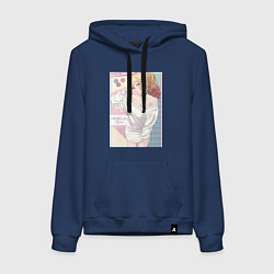 Толстовка-худи хлопковая женская Марин Китагава косплей, цвет: тёмно-синий