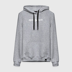 Толстовка-худи хлопковая женская Splitgate 2 logotype, цвет: меланж