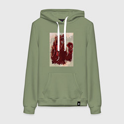 Женская толстовка-худи Медведь боксер