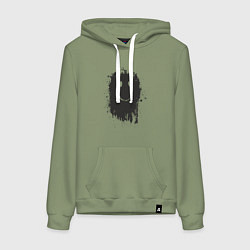 Женская толстовка-худи Смайл клякса