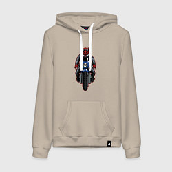 Женская толстовка-худи Кабан байкер