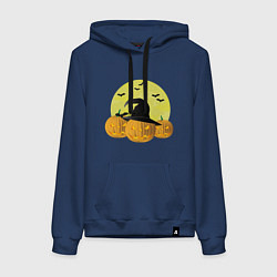 Женская толстовка-худи Зловещие тыквы