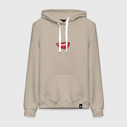 Женская толстовка-худи Показывает язык