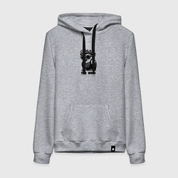 Женская толстовка-худи Крутой голубь в очках и надпись - The Boss