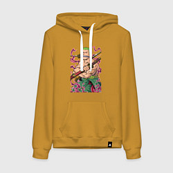 Женская толстовка-худи Ван-пис Зоро пират