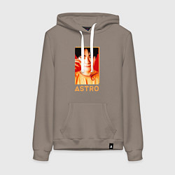 Женская толстовка-худи Astro Мун Бин