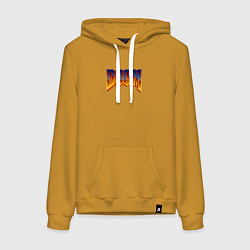 Женская толстовка-худи Doom logotype