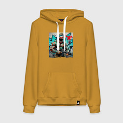 Женская толстовка-худи Sharkman bodybuilder - special forces