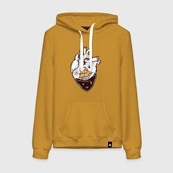 Женская толстовка-худи Сердце корабля