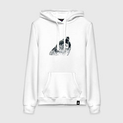 Женская толстовка-худи Бурый в гневе