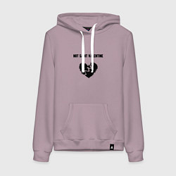 Женская толстовка-худи Not saint valentine