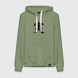 Женская толстовка-худи Японский иероглиф правды