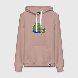 Женская толстовка-худи Пепе делает сердечко